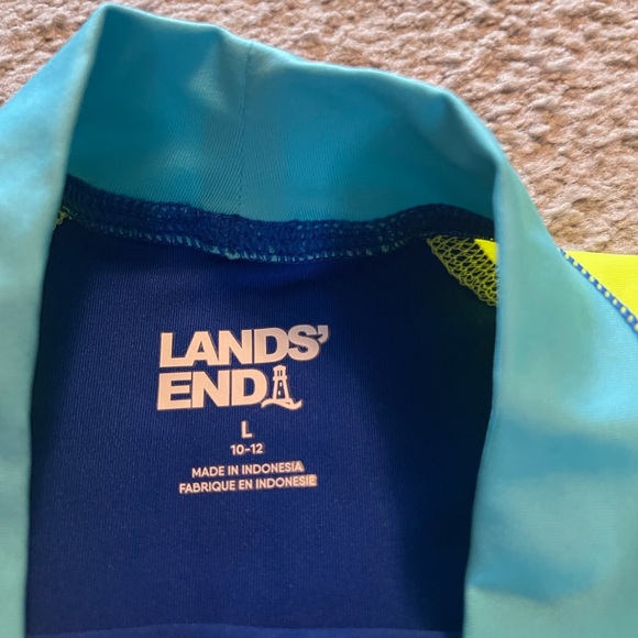 Boys Lands End swim shirt and trunks size Large NWOT - Picture 6 of 7
